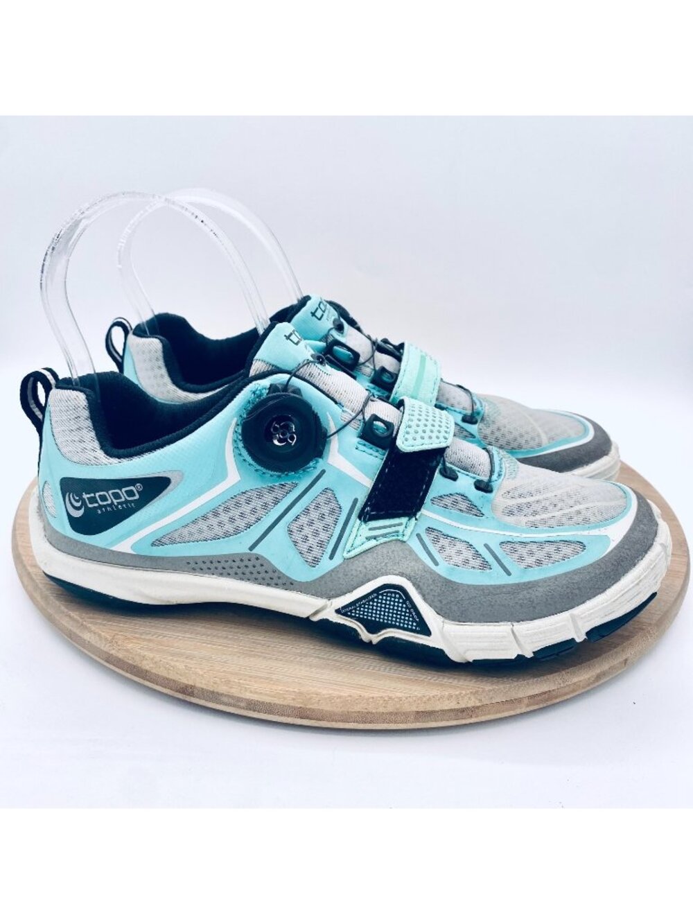 Topo Running Shoes Womens 7.5 Blue Mesh Athletic Trainers Gym Boa System